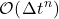 \mathcal{O}(\left {\Delta t}^n\right)