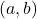 \left(a, b\right)