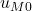 u_{M0}