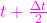 \color[rgb]{1,0,1}t+\frac{\Delta t}{2}