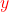 \color{red}y