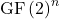 \mathrm{GF}\left(2\right)^n