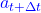 \color{blue}a_{t+\Delta t}
